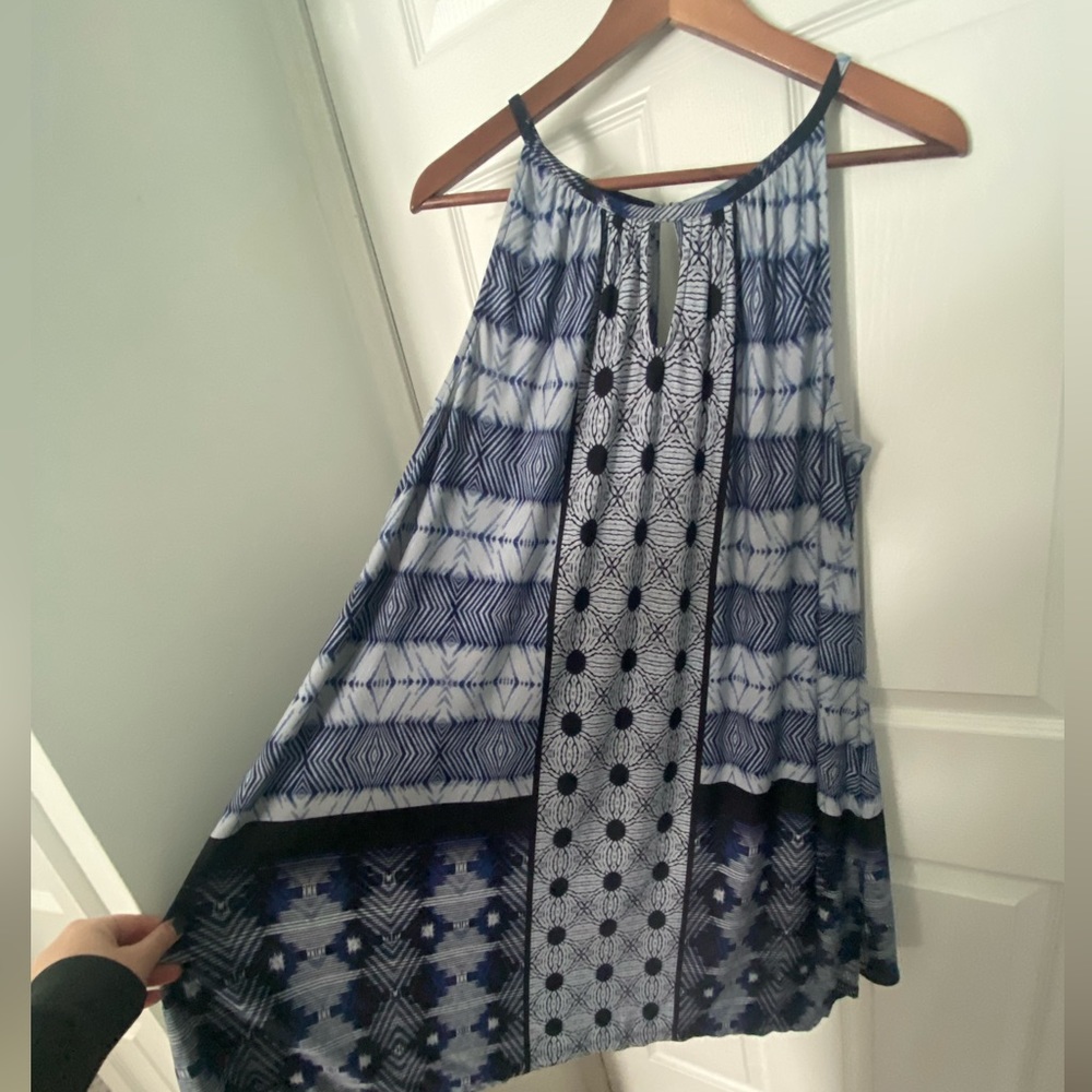 Bohemian print sundress.